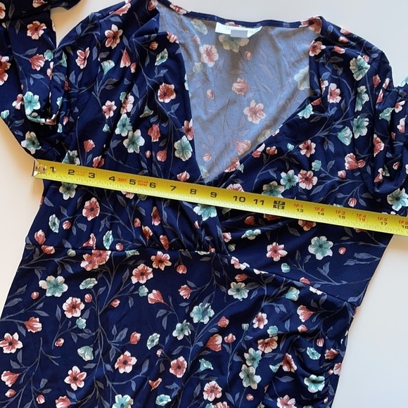 Motherhood Navy Floral Maternity Dress size Medium - Picture 9 of 12